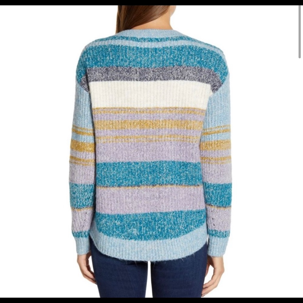 NWT Caslon | Ombré Striped Sweater - Picture 2 of 8